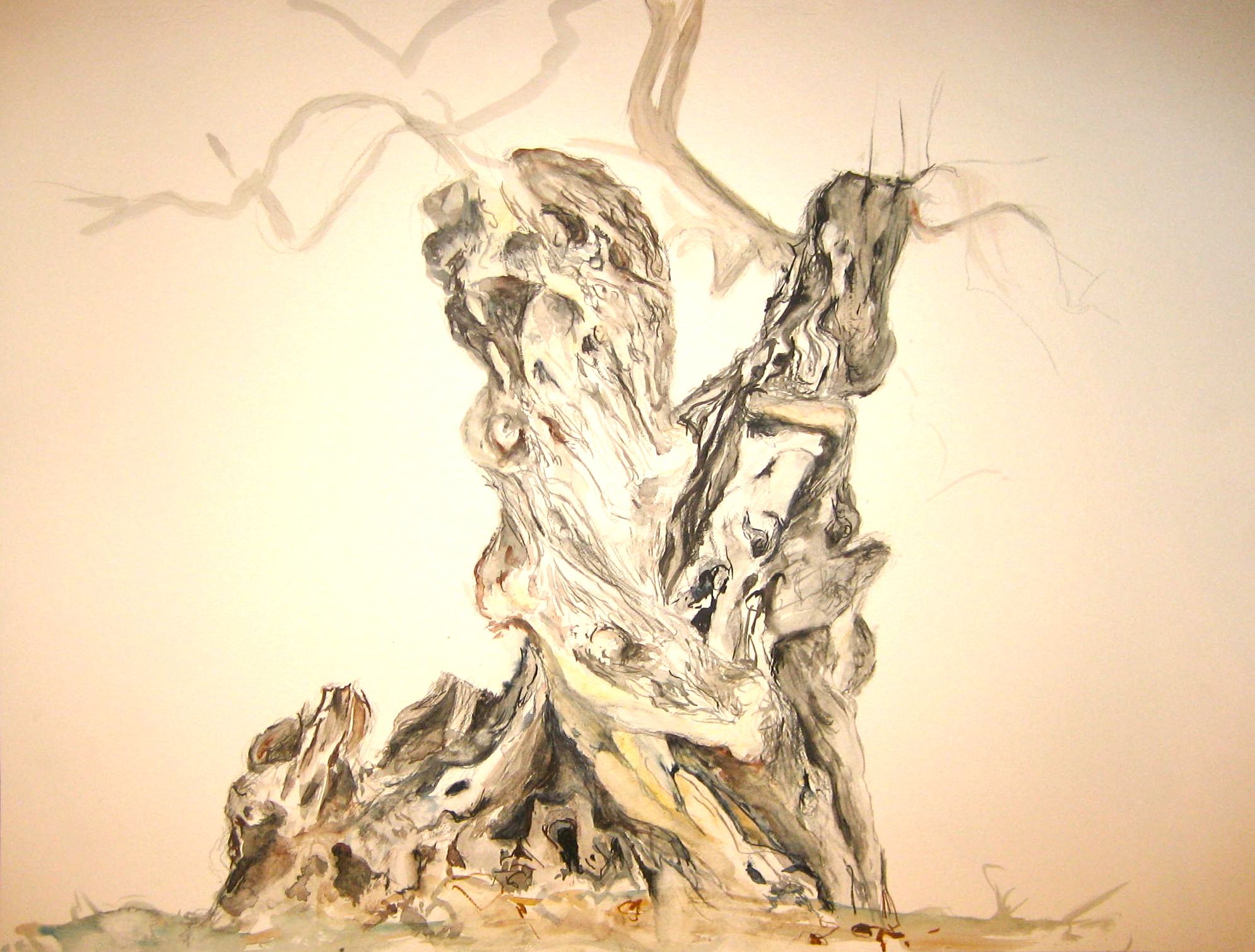 olivier Mallorca 50x65 téchnique mixte